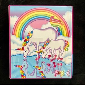 Lisa Frank Pastel Unicorns with Rainbow Binder